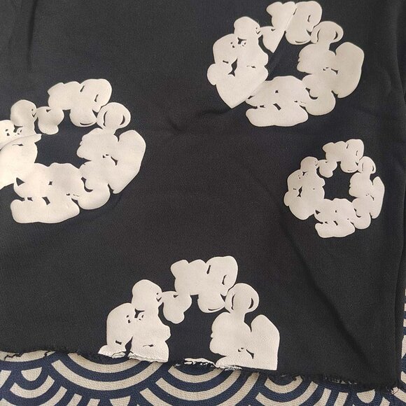 Denim Tears The Cotton Wreath Black Shorts - Picture 7 of 10